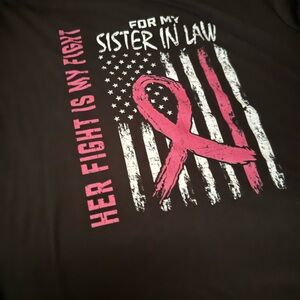 Bella Canvas Black and Pink Short Sleeve Tee